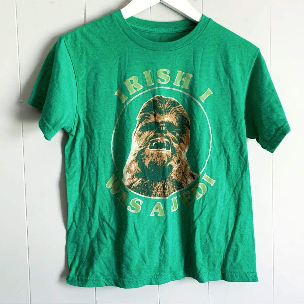 Star Wars St. Patrick’s Day Chewy Irish Jedi Graphic Tee M